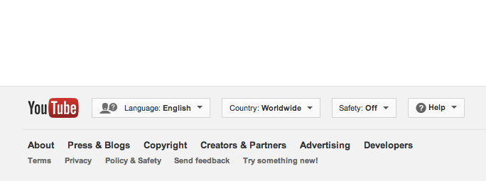 YouTube Try Something New HTML