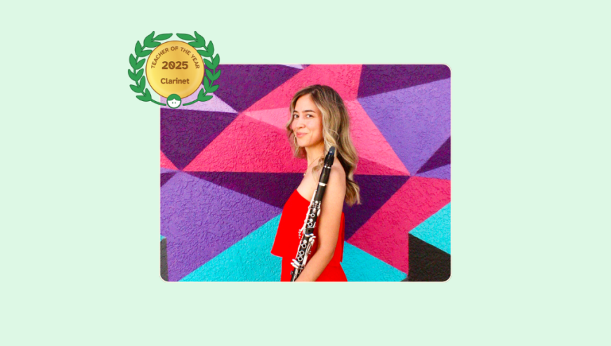 Image of 2025 Teacher of the Year for Clarinet Liz Ramirez