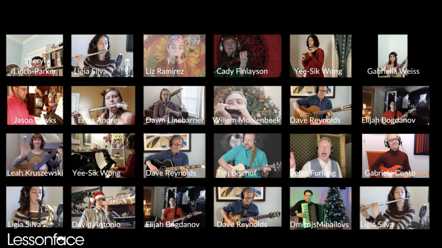 Auld Lang Syne played by Lessonface teachers