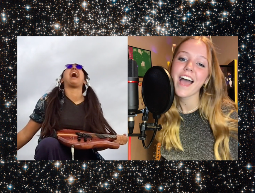 campers showing how to be an astronaut lessonface version