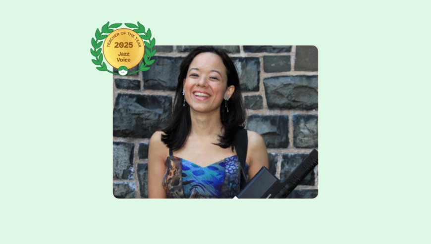 Image of 2025 Teacher of the Year for Jazz Voice Isabella Mendes