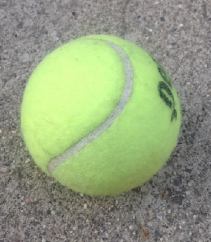 Tennis ball hand eye coordination exercise