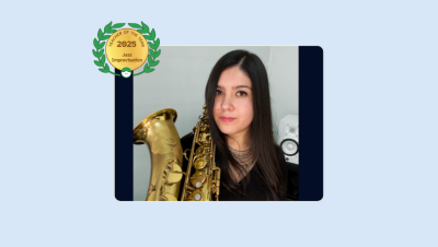 Image of 2025 Teacher of the Year for Jazz Improvisation Itzel Reyna