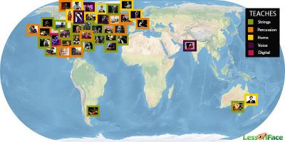 Lessonface.com Teacher Map