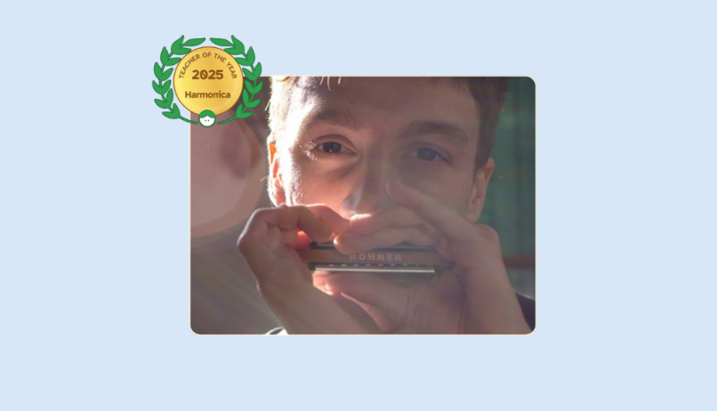Image of 2025 Teacher of the Year for Harmonica Federico Linari