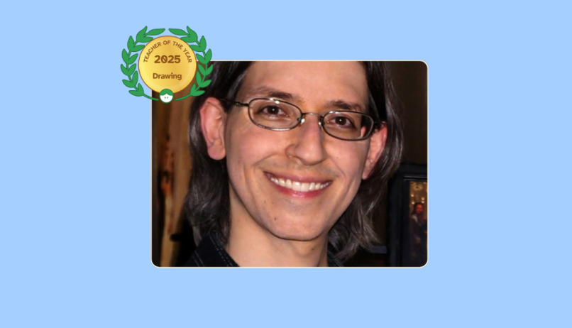 Image of 2025 Teacher of the Year for Drawing Anthony Galati