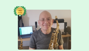 Image of Willem Moolenbeek in his teaching studio