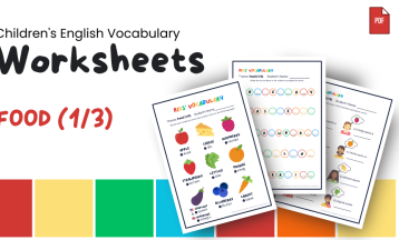 Children's English Vocabulary — Food (1/3) 🧀