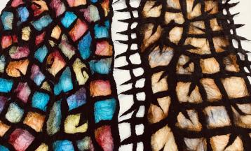 Nuno Felt Stained Glass Shawl with Patti Barker