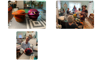 Hatmaking on a Beach Ball