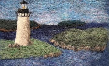 Needle Felted Single Layer Seascape with Kristen Walsh