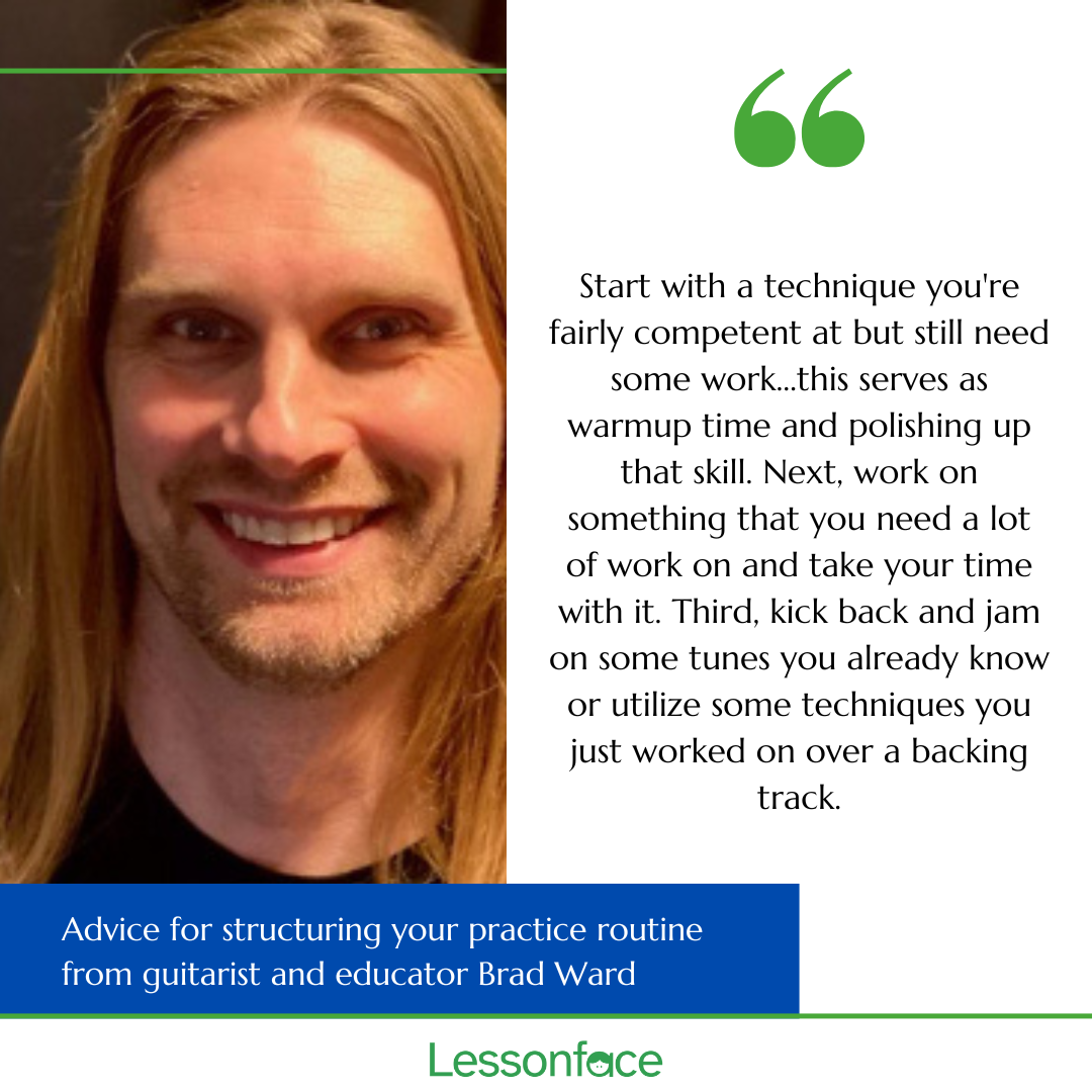 advice for structuring your practice